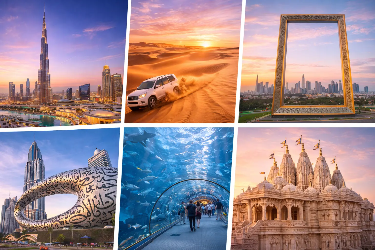 Dubai itinerary for 5 days from india: a comfortable first-trip plan 2 Dubai and Abu Dhabi travel scenery