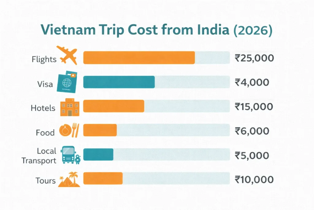 Vietnam Trip Cost from India Under ₹1 Lakh (2026 Full Budget & Itinerary Guide)