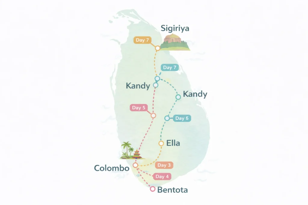 Sri Lanka Itinerary Ideas (5, 6 & 7 Days)