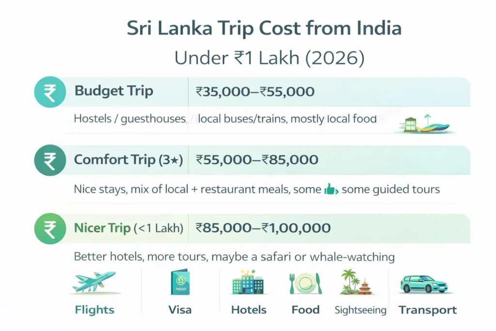 7-Day Sri Lanka Trip Cost Breakdown