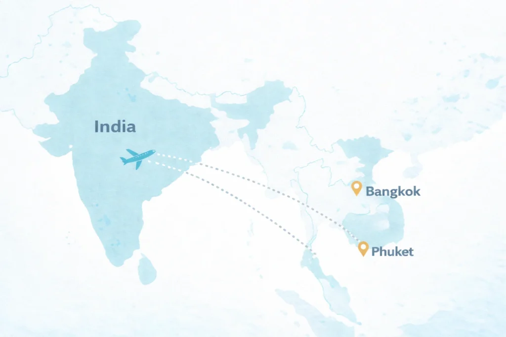 Thailand Flights Cost from India